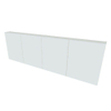 Nemo Spring Nebulo spiegelkast B2000 x H650 x D163 mm 4 deuren glazen leggers met stopcontact zonder schakelaar kleur Basalt SW289204 Nemo Spring Nebulo spiegelkast B2000 x H650 x D163 mm 4 deuren glazen leggers met stopcontact zonder schakelaar kleur Basalt SW289204