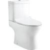 GO by Van Marcke Gustav PACK WC au sol sortie H 18 cm réservoir avec mécanisme de chasse Geberit porcelaine blanche avec abattant fin softclose et takeoff SW288583