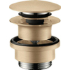 Hansgrohe Afvoerplug - 1 1/4" klikwaste - voor wastafel- en bidetmengkranen - geborsteld brons SW528897