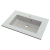 Nemo Spring Don geïntegreerde tablet - 70x50x1.5cm - met 1 verzonken wastafel - kunstmarmer - meubelwastafel - wit SW288978