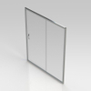 Nemo Go Belo schuifdeur 1600x1900mm 6mm easy clean glas profielen aluminium verchroomd SW292798 Nemo Go Belo schuifdeur 1600x1900mm 6mm easy clean glas profielen aluminium verchroomd SW292798