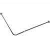 Nemo barre de rideau de douche en forme de L 170x70cm D2.5cm laiton chromé SW287201