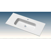 GO by Van Marcke Paco wastafel - 100x46x1.5cm - enkele wasbak - 1 kraangat - glans wit SW443843
