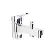 Porcher Olyos bad/douchemengkraan eengreeps 1 gatsmontage zonder douchegarnituur chroom SW69801 Porcher Olyos bad/douchemengkraan eengreeps 1 gatsmontage zonder douchegarnituur chroom SW69801