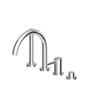 Zucchetti Pan Robinet de baignoire 4 trous avec bec fixe et douchette extractible et flexible 150cm chrome SW70004 Zucchetti Pan Robinet de baignoire 4 trous avec bec fixe et douchette extractible et flexible 150cm chrome SW70004