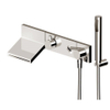 Zucchetti Pan afwerkingset voor eengreeps bad/douche inbouwkraan met watervaluitloop omsteller aansluitbocht handdouche op vaste muurhouder chroom SW70042 Zucchetti Pan afwerkingset voor eengreeps bad/douche inbouwkraan met watervaluitloop omsteller aansluitbocht handdouche op vaste muurhouder chroom SW70042