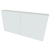 Nemo Spring Nebulo spiegelkast B1400 x H650 x D163 mm 2 deuren glazen leggers met stopcontact zonder schakelaar kleur Onyx Grey SW289240 Nemo Spring Nebulo spiegelkast B1400 x H650 x D163 mm 2 deuren glazen leggers met stopcontact zonder schakelaar kleur Onyx Grey SW289240