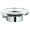 Keuco Plan Alu zeephouder aluminium zilver geëloxeerd/verchroomd wandmodel compleet met kristallen zeepschaal SW71112 Keuco Plan Alu zeephouder aluminium zilver geëloxeerd/verchroomd wandmodel compleet met kristallen zeepschaal SW71112
