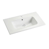 Go by Van Marcke lavabo-meuble 80x46x1.7cm 1 vasque intégrée 1 trou de robinetterie Porcelaine blanc brillant SW418013