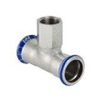 Geberit Mapress persfitting - inox - water - T-stuk - met binnendraad - pers - F - pers - 22-1/2-22 SW284823