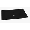Nemo Spring Cettina meubelwastafel 71x45x1.7cm 1 wasbak 1 kraangat Porselein mat zwart SW418035 Nemo Spring Cettina meubelwastafel 71x45x1.7cm 1 wasbak 1 kraangat Porselein mat zwart SW418035