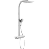 Nemo Go Brave douchesysteem vierkant soft regendouche handdouche thermostatische kraan witte glazen tablet chroom look SW293274 Nemo Go Brave douchesysteem vierkant soft regendouche handdouche thermostatische kraan witte glazen tablet chroom look SW293274