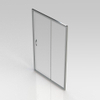 GO by Van Marcke Belo porte coulissante 120x190cm verre easy clean 6mm profilés aluminium chromé réglable 1160-1210mm SW292778