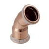 Geberit Mapress persfitting - water - bocht - 45 graden FF - 22 - koper SW282412