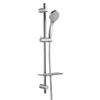 Nemo Spring Caluso ensemble barre de douche complet avec fixations réglable 3 jets avec curseur avec porte-savon chromé SW291677