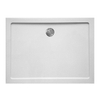 GO by Van Marcke Helion receveur de douche matériau composite 140x80x3.5cm rectangulaire évacuation D90mm sans jeu de pieds blanc SW289863