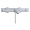 Nemo Spring Assana mitigeur de baignoire thermostatique monotrou montage mural sans ensemble de douche chrome SW287593