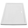 GO by Van Marcke Eden receveur de douche acrylique blanc 160x90x3.5 cm résistant aux UV conserve une brillance intacte insonorisant facile à nettoyer fond renforcé de 16 mm et couche de fibre SW293707