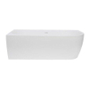Go by Van Marcke D-Shape Design - baignoire semi-autoportante - 180x80x60cm - angle gauche - acrylique - blanc mat SW1009236