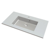 Nemo Spring Don lavabo-plan pour meuble marbre de synthèse 900x500x15mm blanc SW288931
