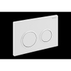 Geberit Omega20 Bouton de commande WC 21.2x14.2cm Blanc/Chrome/blanc SECOND CHOIX OUT4456