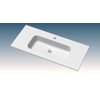 Nemo Go Paco meubelwastafel 100x45x1.5cm 1 geïntegreerde wasbak 1 kraangat kunstmarmer wit mat SW443838 Nemo Go Paco meubelwastafel 100x45x1.5cm 1 geïntegreerde wasbak 1 kraangat kunstmarmer wit mat SW443838