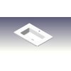 Nemo Spring Pierro wastafelblad met 1 gentegreerde waskom 1 kraangat 705 x 15 x 460 mm kunstmarmer mat wit SW498948 Nemo Spring Pierro wastafelblad met 1 gentegreerde waskom 1 kraangat 705 x 15 x 460 mm kunstmarmer mat wit SW498948