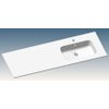 Nemo Go Paco meubelwastafel 140x45x1.5cm 1 geïntegreerde wasbak 1 kraangat kunstmarmer wit glans SW481890 Nemo Go Paco meubelwastafel 140x45x1.5cm 1 geïntegreerde wasbak 1 kraangat kunstmarmer wit glans SW481890