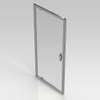 GO by Van Marcke Belo porte pivotante 900x1900mm 6mm verre easy clean profilés aluminium chromé SW292782