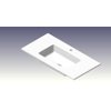Nemo Spring Pierro wastafelblad met 1 gentegreerde waskom 1 kraangat 905 x 15 x 460 mm kunstmarmer mat wit SW498959 Nemo Spring Pierro wastafelblad met 1 gentegreerde waskom 1 kraangat 905 x 15 x 460 mm kunstmarmer mat wit SW498959
