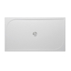 GO par Van Marcke bac de douche polybéton gelcoat 160x90x3cm rectangulaire évacuation D90mm sans pieds blanc SW288810