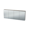 Miroir Armoire Nemo Spring Nebulo - 120x65x17.8cm - 2 portes - étagères en verre - avec prise - sans interrupteur - couleur : H868 BST Chêne Rila SW637052
