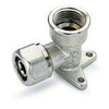 Nemo Go plaque murale simple pex alu clamp ø16mm x 1/2f chromé SW289685