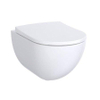 Geberit Acanto WC suspendu 51cm sans bride à fond creux avec abattant WC slim wrap antibactérien blanc SW762025