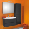 Nemo Go Roxanne set 80 cm meubel compleet anthraciet met onderbouw tablet spiegelkast en verlichting SW288001 Nemo Go Roxanne set 80 cm meubel compleet anthraciet met onderbouw tablet spiegelkast en verlichting SW288001