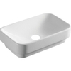 GO by Van Marcke Amon lavabo semi-plan 49x30x13.5cm rectangulaire porcelaine blanc SW293190