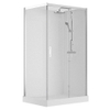 Nemo Spring Vidrio Douchecabine rechts - 120x90cm - schuifdeur - vaste wanden - veiligheidsglas SW290169