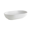 Nemo cascata vasque à poser ovale 55x35x13cm sans trop-plein sans bonde porcelaine blanc brillant SW541223