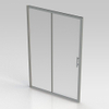 Nemo Spring Swing schuifdeur 120x195cm helder veiligheidsglas 6 mm profielen alu SW286709 Nemo Spring Swing schuifdeur 120x195cm helder veiligheidsglas 6 mm profielen alu SW286709