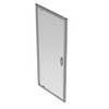 GO by Van Marcke Belo porte pivotante 800x1900mm 6mm verre easy clean profils aluminium chromé SW292789