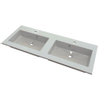 Nemo Spring Don lavabo-plan pour meuble marbre reconstitué 1200x500x15mm blanc SW288952