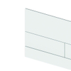 Tece TeceSquare II bedieningsplaat duospoeltechniek kleur mat wit 220 x 150 x 3 mm SW357229