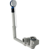 Geberit badafvoergarnituur - met stop - diameter 52mm - lengte 23cm - met afwerkset - tegenstroomprincipe - diameter 40mm - hoogglans chroom SW730707