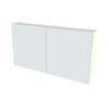 Nemo Spring Nebulo luxe spiegelkast - 140x65x17.8cm - 4 dubbelzijdige spiegeldeuren - glazen leggers - met stopcontact - zonder schakelaar - Sage Green SW837059