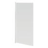 GO by Van Marcke Megalo paroi de baignoire 750x1300mm 1 partie profils blancs 4mm réversible verre de sécurité transparent SW292868