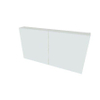 Nemo Spring Nebulo spiegelkast - 120x65x17.8cm - 2 deuren glazen leggers - met stopcontact - Minnesota Chocolat SW646779