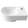 GO by Van Marcke fontein - 41x27x14.2cm - halfrond - kraangat rechts - wit SW291030