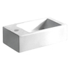 GO by Van Marcke Recto lave-mains rectangulaire 24,5x50x12 cm porcelaine 1 trou de robinet avec trop-plein blanc SW291155