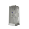 Nemo Spring Lilou Hamam douchecabine - 90x90cm - Hydro + stoom - omkeerbaar - met inbouwkraan - 2 schuifdeuren SW290179