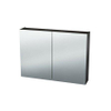 Miroir Armoire Nemo Spring Nebulo luxe - 80x65x17.8cm - 2 portes miroir double face - étagères en verre - avec prise - sans interrupteur - couleur : H1398 ST10 Chêne Riverside Clair SW636927